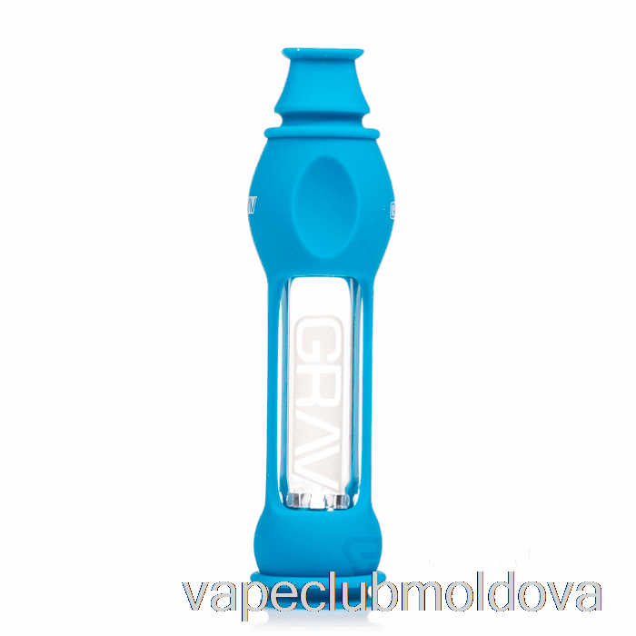 Kit Vape Pod Grav Octo-taster Cu Piele De Silicon Albastru